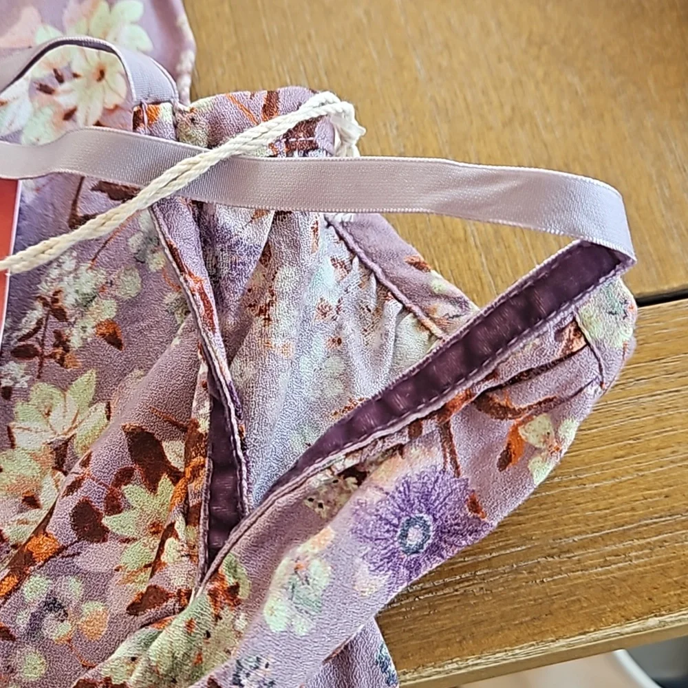 NWT MOSSIMO SUPPLY CO.  LONG  FLOWER BLOUSE/ DRESS - Picture 11 of 12